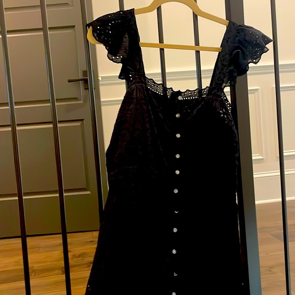 Veronica Beard Cotton Aislin Eyelet Tiered Maxi Dress - Picture 2 of 5